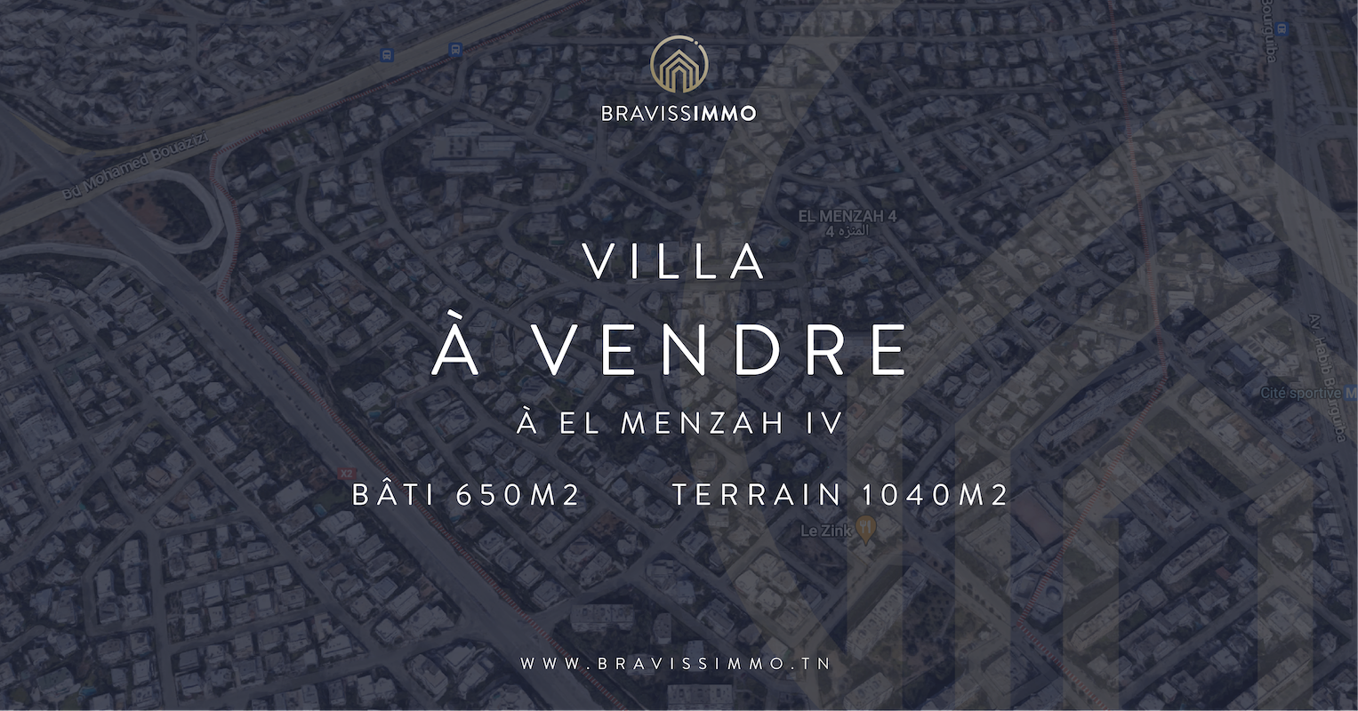Villa de maître à Vendre à El Menzah IV